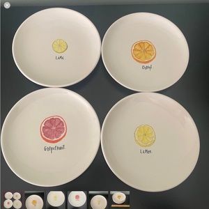 HOLD- Rae Dunn Plates (4) for Mayalya